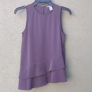 H&H Purple Sleeveless Asymmetrical Top 6